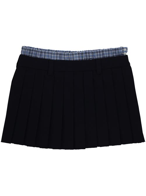 Pleated mini skirt MIU MIU | MG2388S-OOO11ADF0008